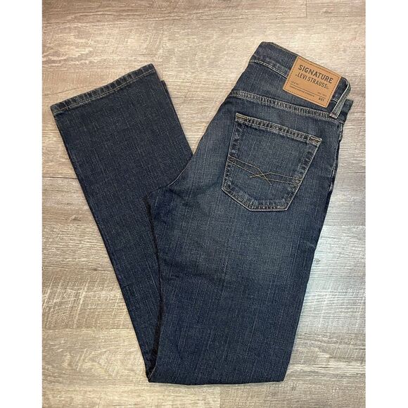 Levi's Other - Levis Signature S51 Straight Mens Blue Denim Jeans 29 x 32 New
